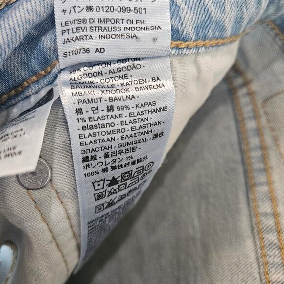 Levi's [Read] 405 Standard Denim Shorts Stone Washed Blue 42x10 - Picture 6 of 11